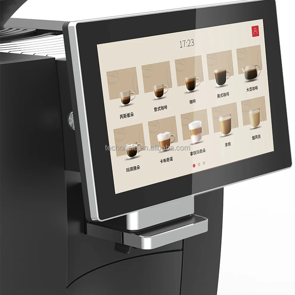 Fully Automatic Espresso Coffee Maker - Professional Bean-to-Cup Machine (Touch Screen Control, 19Bar Pressure, Self-Cleaning）