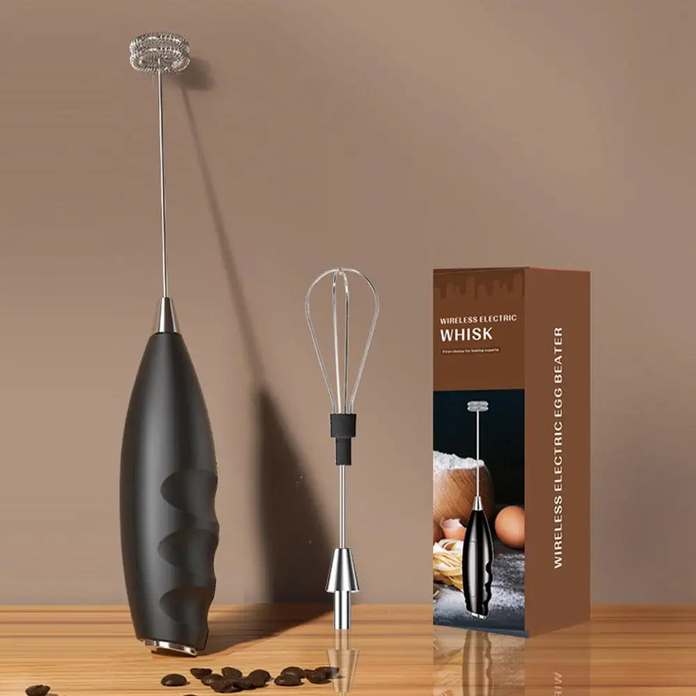 Milk Frother Handheld Foam Maker For Latte Mini Whisk Coffee Cappuccino Frappe Matcha Hot Chocolate Egg Beater Electric Mixer