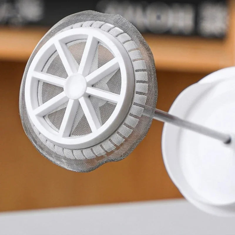 Glass Milk Frother,Handheld Manual Milk Frother with Thickened Handle,Portable DIY Foam Maker for Lattes,Cappuccinos & Coffee