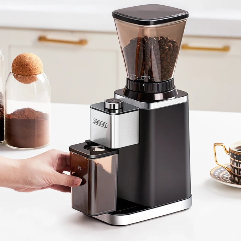 Coffee Bean Grinder Hand-brew Espresso Grinder Large Capacity Electric Bean Grinder Adjustable Powder Coarseness Coffee Tools