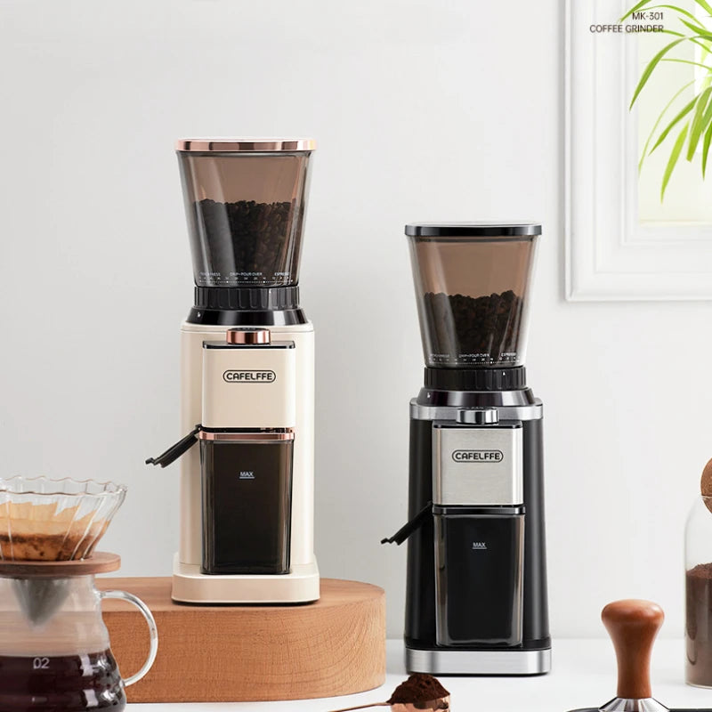 Coffee Bean Grinder Hand-brew Espresso Grinder Large Capacity Electric Bean Grinder Adjustable Powder Coarseness Coffee Tools