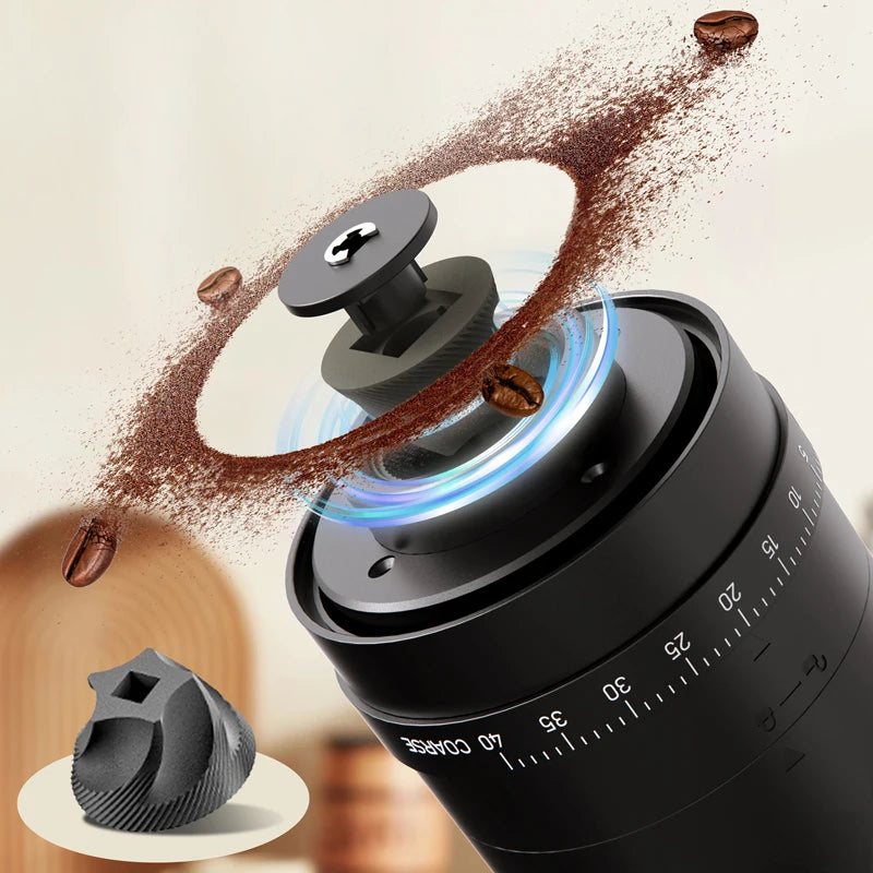 Electric Coffee Grinder, Portable Adjustable Grind Size, One-Touch Operation, Perfect Coffee Companion for Freshly Ground Coffee