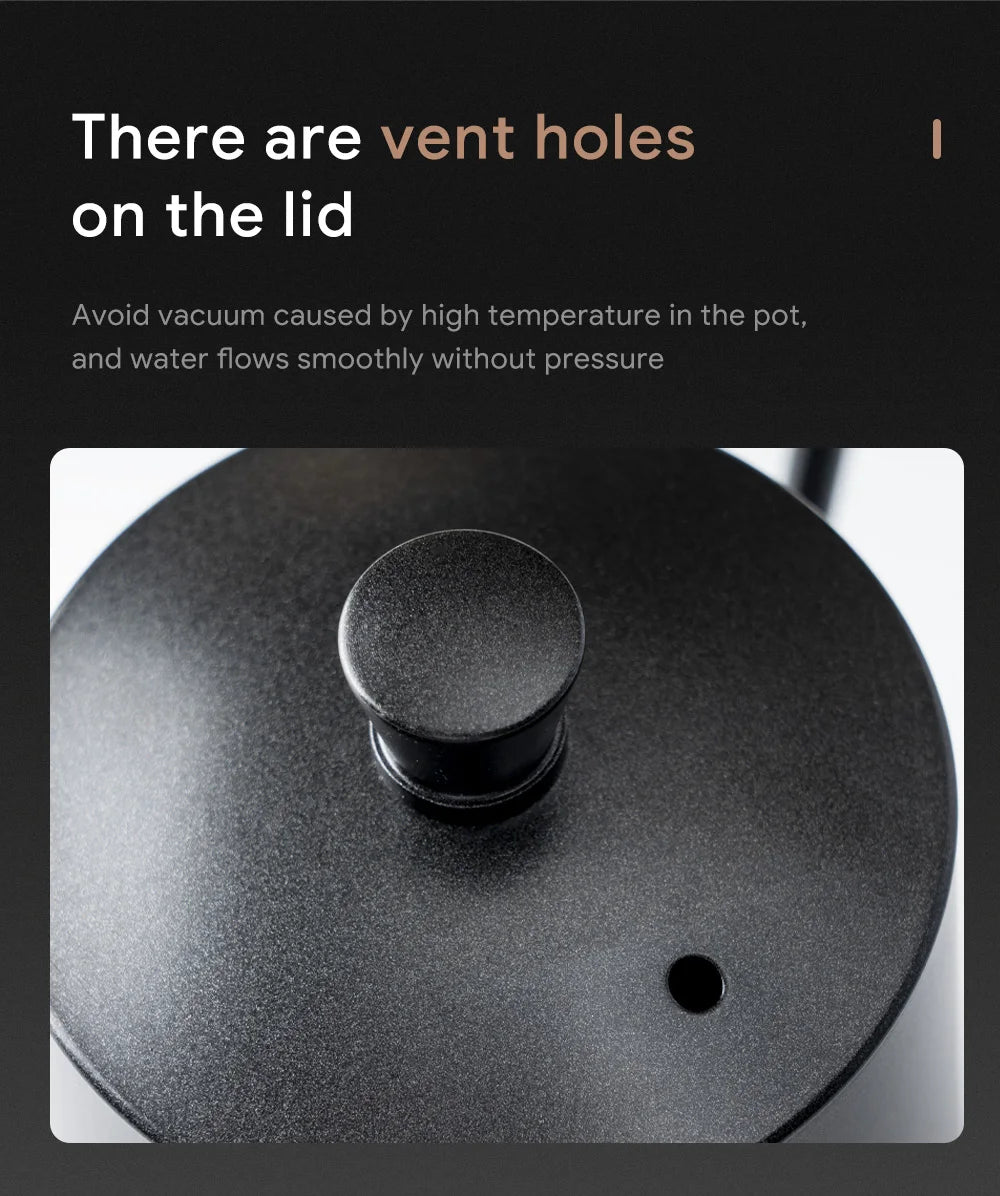 Stainless Coffee Pot/Coffee Pour Over 350/ 600ml Kettle wit Anti-scald Rope Premium Pour Over Kettle Stovetop Coffee Drip Kettle