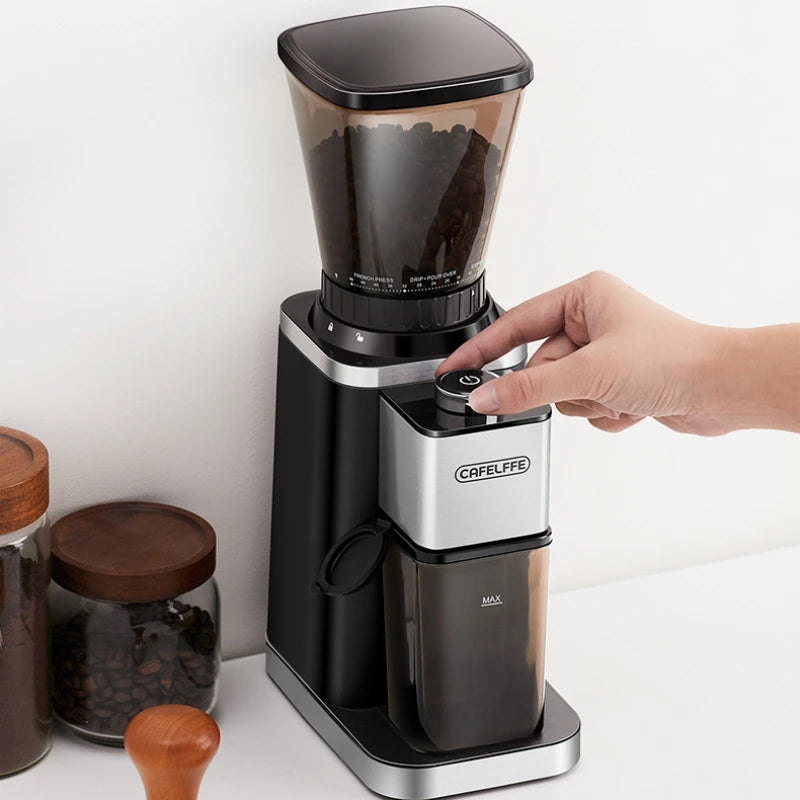 Coffee Bean Grinder Hand-brew Espresso Grinder Large Capacity Electric Bean Grinder Adjustable Powder Coarseness Coffee Tools