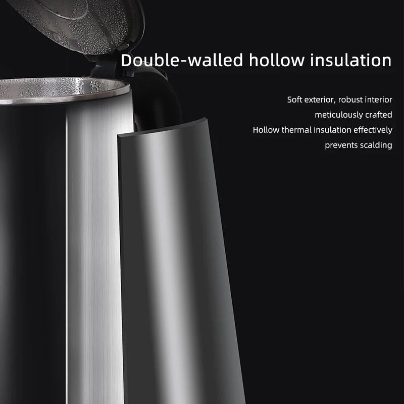 Electric Kettle 1.6L Large Capacity Thermostatic Kettle Automatic Heat Preservation Teapot 304 Stainless Steel Liner Health Pot