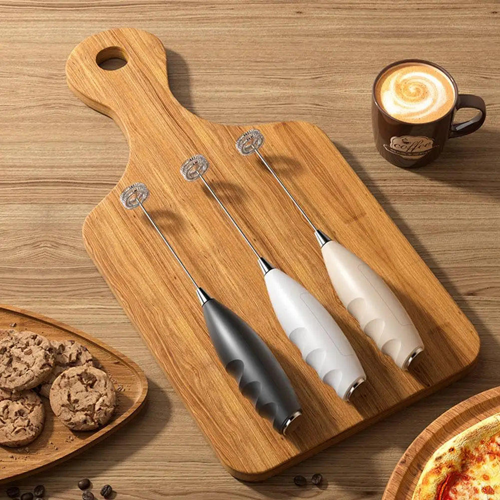 Milk Frother Handheld Foam Maker For Latte Mini Whisk Coffee Cappuccino Frappe Matcha Hot Chocolate Egg Beater Electric Mixer